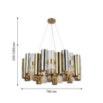 4477-6P, подвесная люстра, D780xH250/1200, 6xE14x60W, excluded — изображение 2