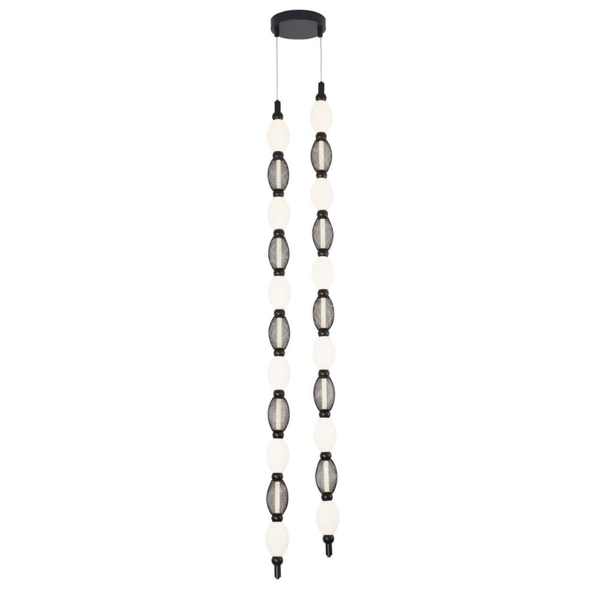 4560-2PC, подвесная/потолочная люстра, D200xH1780/2780 + D640xH890/1775 + D1800xH820/1725, 2xLEDx18W, 1630LM, 4000K, included 4560-2PC, подвесная/потолочная люстра, D200xH1780/2780 + D640xH890/1775 + D1800xH820/1725, 2xLEDx18W, 1630LM, 4000K, included — изображение 1