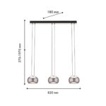 4376-3P, подвесная люстра, L820xW180xH270/1970, 3xLEDx7W, 1470LM, 4000K, CRI>90, included — изображение 3