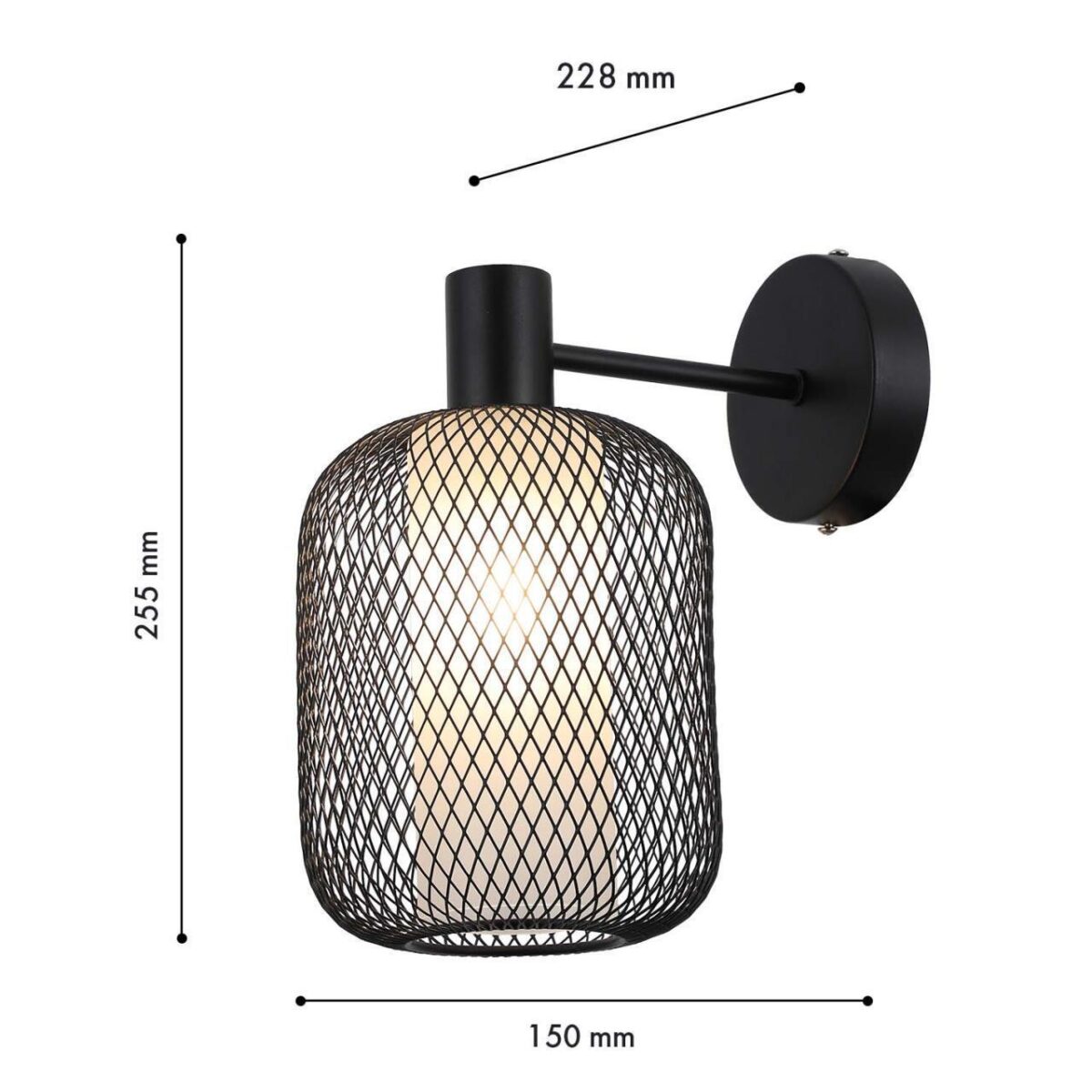 4602-1W, настенный светильник, D230xW150xH255, 1xE14x60W, excluded — изображение 3