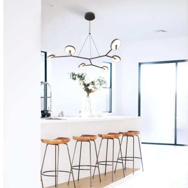 4401-6P, подвесная люстра, L1175xW1170xH1200, 6xLEDx12W, 6300LM, 3000K, IP20, included