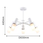 2559-5P, потолочная люстра, D630xH440, 5xE14x40W, excluded — изображение 3