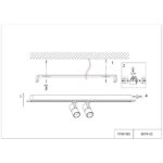 4079-2C, потолочный светильник, L800xW100xH160, LEDx45W, 1500-3000LM, 3000-6000K, included, remote control — изображение 12