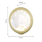 4374-1W, настенный светильник, D45xW215xH225, LEDx10W, 600LM, 4000K, CRI>90, included — изображение 2