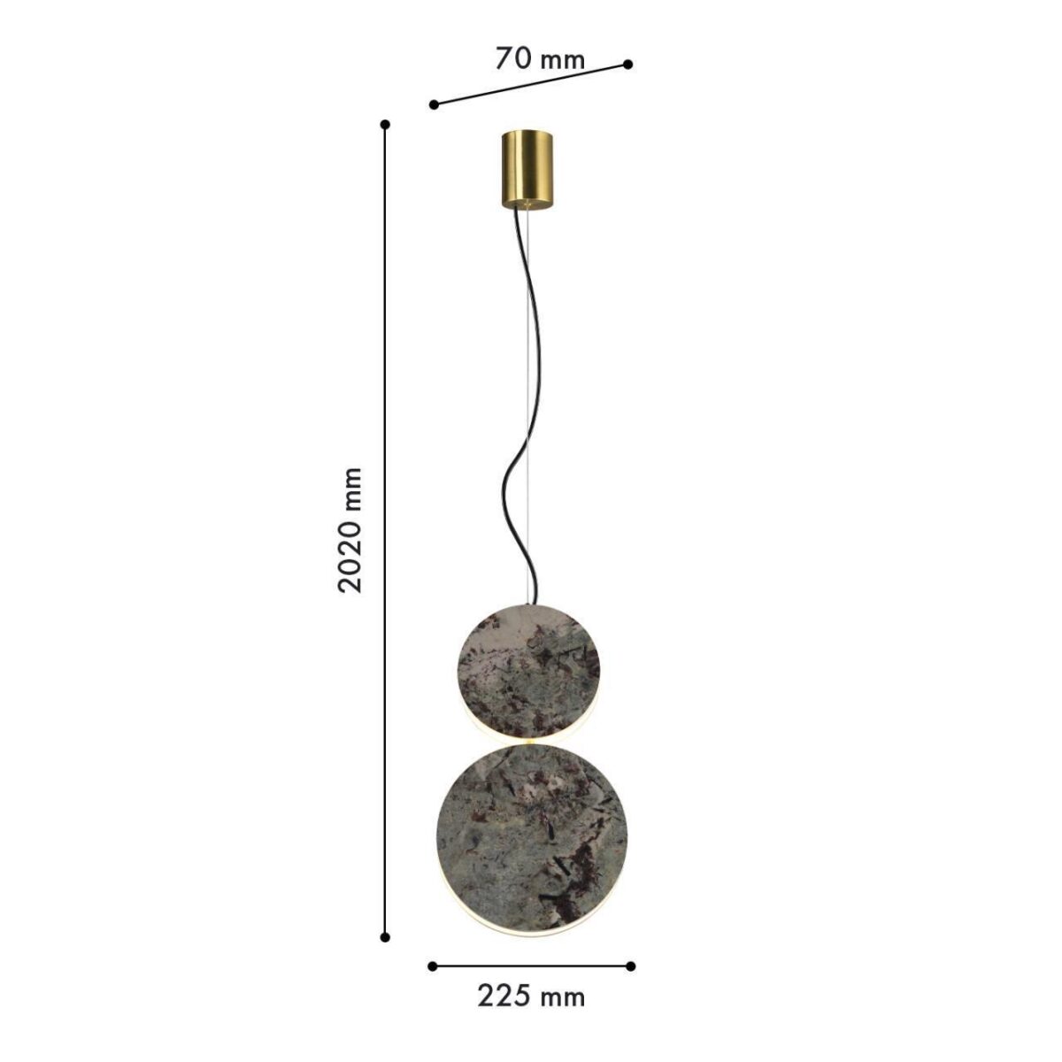 4447-2P, подвес, L225xW70xH2020, LEDx15W, 445LM, 4000K, included — изображение 3