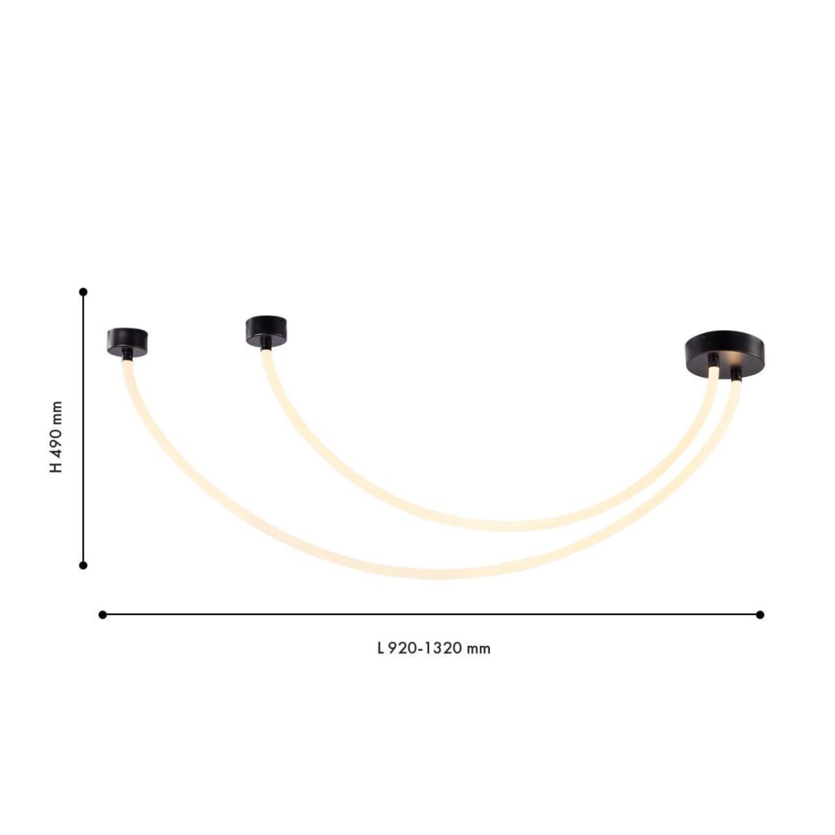 4217-2U, потолочный светильник, L1320xW160xH500, LEDx35W, 2850LM, 3000K, included — изображение 3