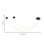 4217-2U, потолочный светильник, L1320xW160xH500, LEDx35W, 2850LM, 3000K, included — изображение 3