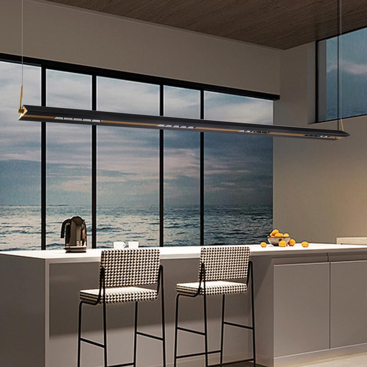 4398-18P, подвесная люстра, L1795xW160xH200/1600, LEDx40W, 3500LM, 3000K/4700K/6500K, IP20, included — изображение 5