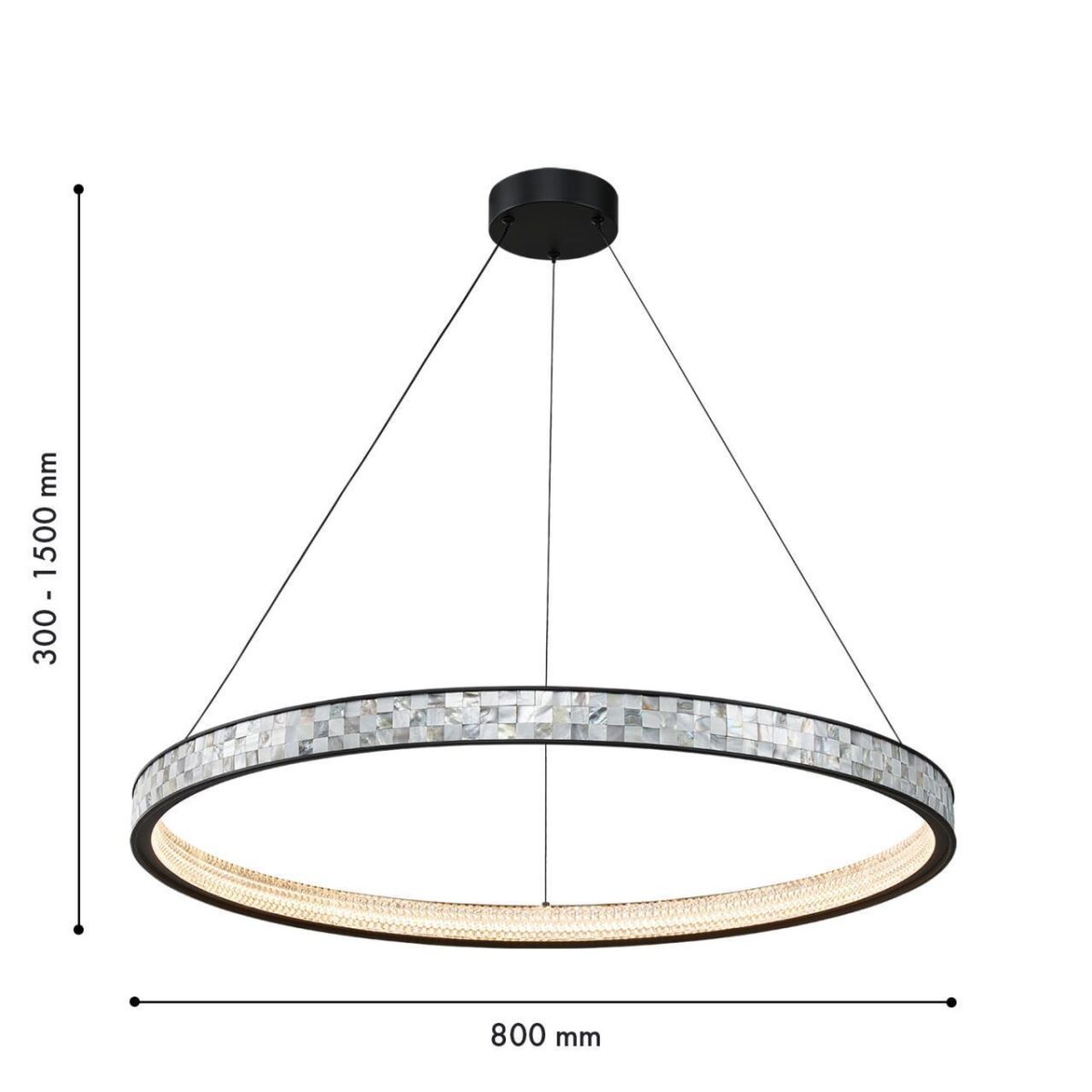 4704-8P, подвесная люстра, D800xH300/1500, LEDx45W, 1350LM, 4000K, included — изображение 3