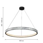 4704-8P, подвесная люстра, D800xH300/1500, LEDx45W, 1350LM, 4000K, included — изображение 3