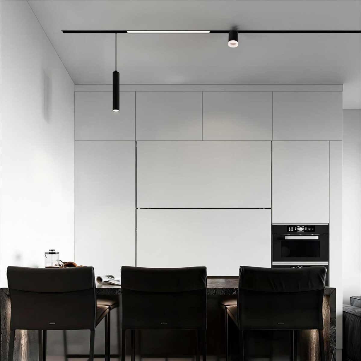 4581-1U, трековый светильник, D45xL145xH130, LEDx10W, 48V, 660LM, 2700-5700K, CRI>90, beam angle:36, included — изображение 4