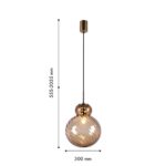 4268-2P, подвес, D300xH555/2055, 1xE27x40W, excluded — изображение 2