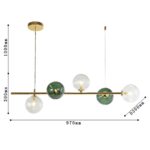 4035-5P, подвесная люстра, L970xW300xH300/1300, 5xG9LEDx5W, excluded — изображение 3