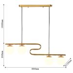 4037-4P, подвесная люстра, L800xW120xH280/1280, 4xE14LEDx5W, excluded — изображение 3