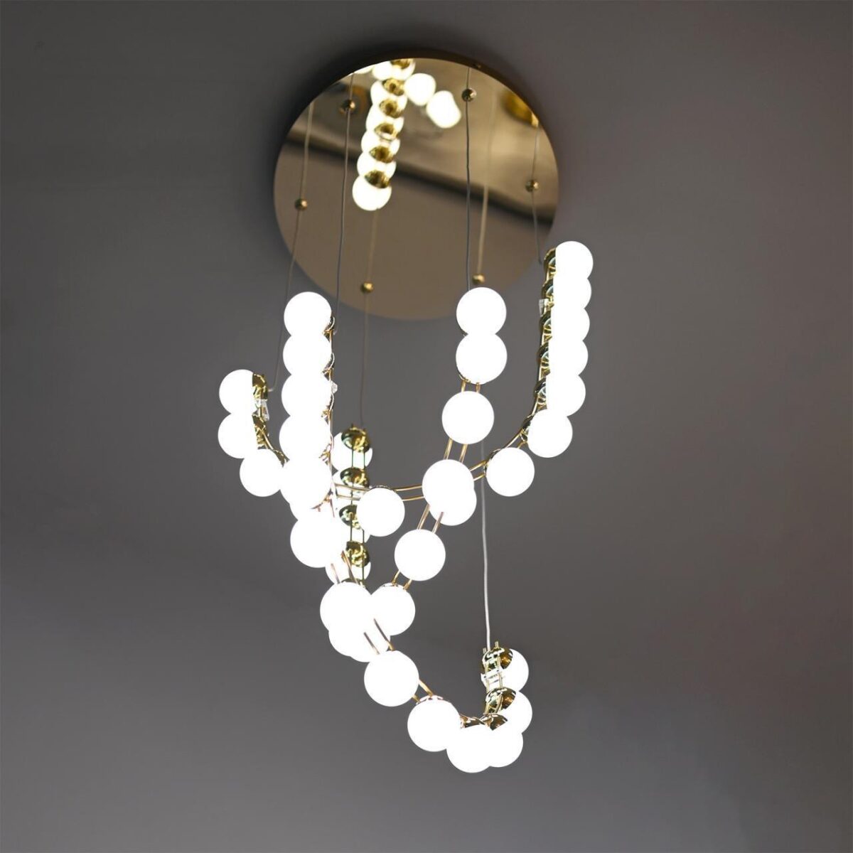 4590-4P, подвесная люстра, D390xH1890, LEDx48W, 3800LM, 4000K, included — изображение 6