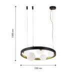 4628-5P, подвесная люстра, D550xH200/1500, 5xG9x28W, excluded — изображение 3