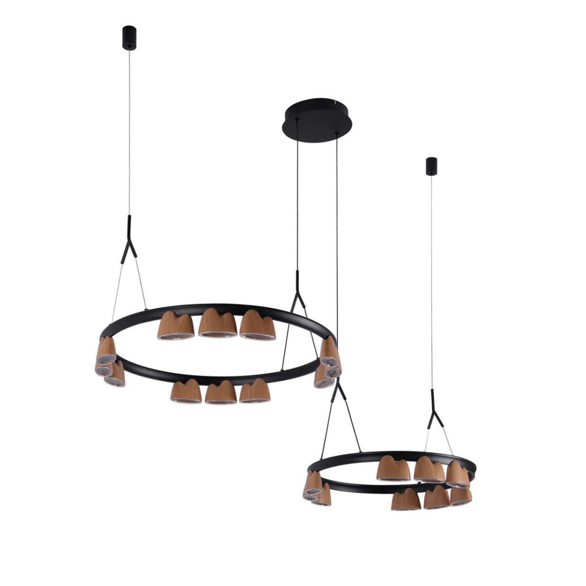 4266-21P, подвесная люстра, L875xW600xH400/1610, LEDx95W, 4085LM, 4000K, included — изображение 2