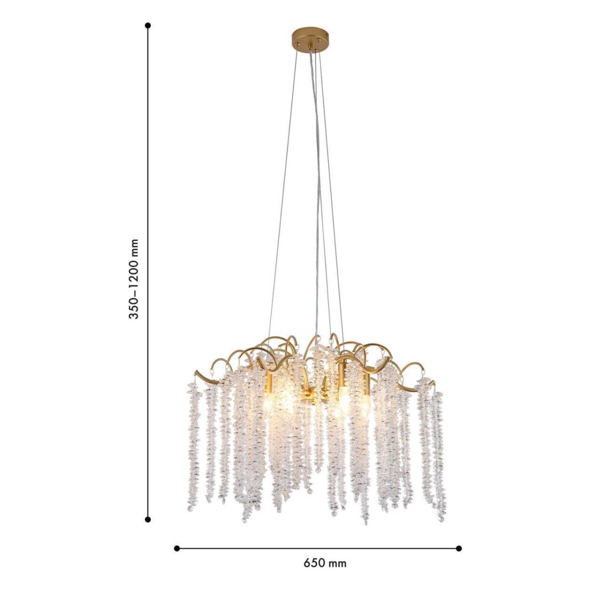 4134-6P, подвесная люстра, D650xH350/1200, 6xE14x60W, excluded — изображение 3