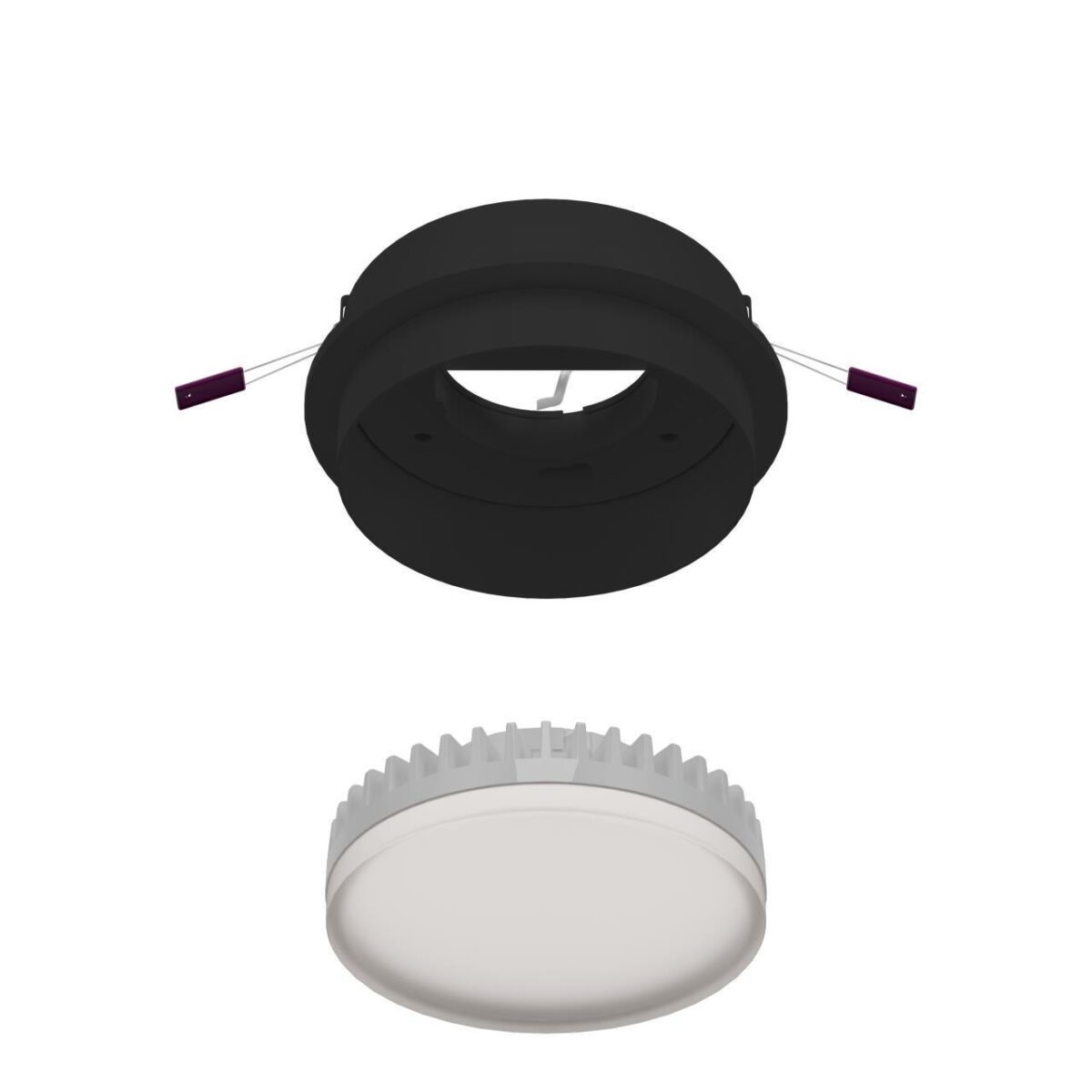 4538-1C, врезной светильник, D105xH38, cutout:D90, 1xGX53LEDx15W, IP20, excluded — изображение 1