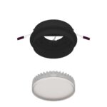 4538-1C, врезной светильник, D105xH38, cutout:D90, 1xGX53LEDx15W, IP20, excluded