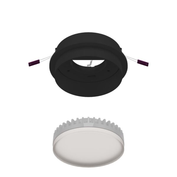 4538-1C, врезной светильник, D105xH38, cutout:D90, 1xGX53LEDx15W, IP20, excluded