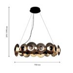 4642-16P, подвесная люстра, D700xH295/1590, LEDx72W, 8217LM, 4000K, included — изображение 2