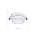 4539-1C, врезной светильник, D105xH44, cutout:D90, 1xGX53LEDx15W, IP20, excluded — изображение 3