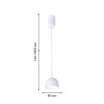 4511-1P, подвес, D80xH140/1800, LEDx8W, 850LM, 4000K, IP20, CRI>90, included — изображение 2