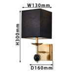 2822-1W, настенный светильник, D160xW130xH300, 1xE14x40W, excluded — изображение 3