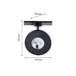 4230-1U, трековый светильник, D130xH160, LEDx8W, 42V, 550LM, 3000-6000K, CRI>90, included — изображение 2