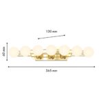 4590-4W, настенный светильник, D130xW365xH60, LEDx10.8W, 850LM, 4000K, included — изображение 2