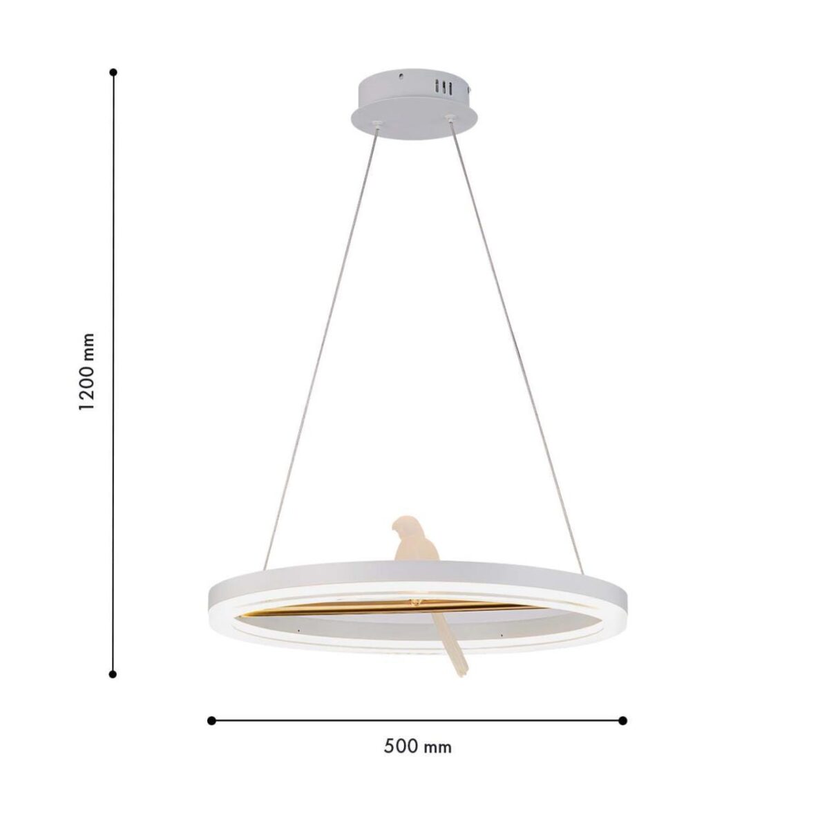 4653-1P, подвесная люстра, D500xH250/1300, LEDx25W, 1500LM, 4000K, included — изображение 3