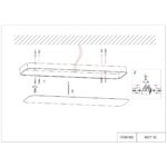 4077-1C, потолочный светильник, L1200xW200xH50, LEDx40W, 3300LM, 4000K, included — изображение 5