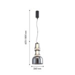 4243-2P, подвес, D260xH655/1800, LEDx12W, 675LM, 4000K, included — изображение 2