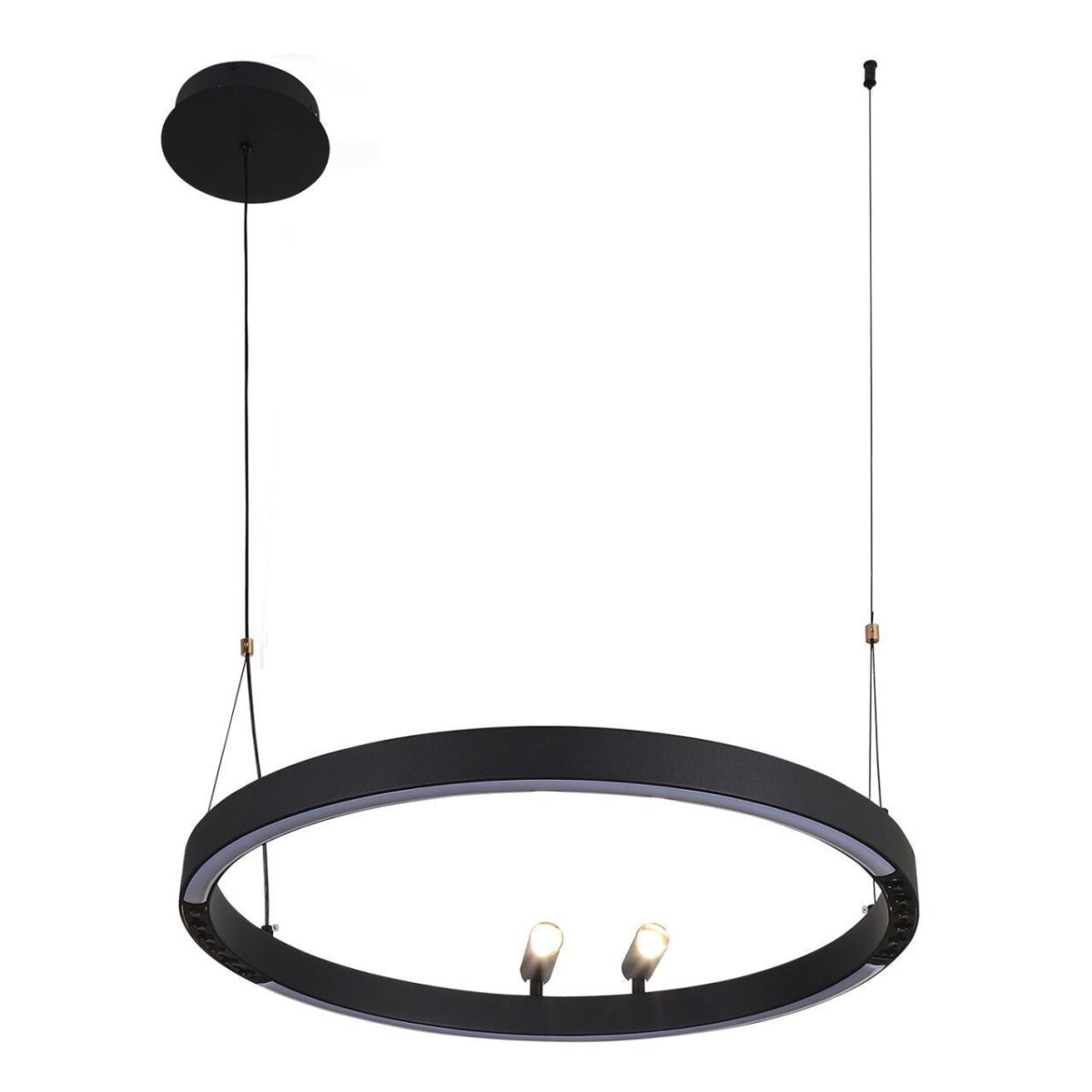 4474-1P, подвесная люстра, D600xH1000/1800, LEDx58W + 2xLEDx3W, 1860LM, 3000-6500K, included, remote control — изображение 2