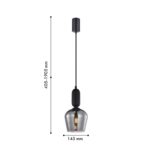 4353-1P, подвес, D145xH405/1905, 1xE27x40W, excluded — изображение 2