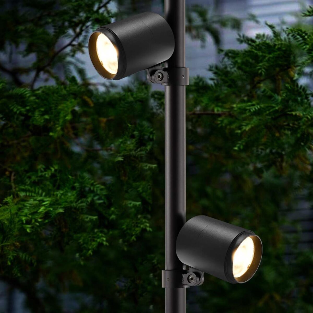 4638-2F, уличный светильник, L280xW100xH2000, 2xLEDx12W, 2100LM, 4000K, IP65, included — изображение 4