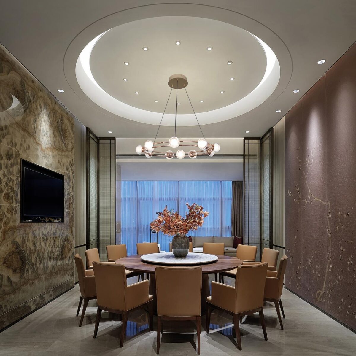 4382-9P, подвесная люстра, D400xH1880, 9xLEDx3.3W, 2100LM, 4000K, CRI>90, included — изображение 5