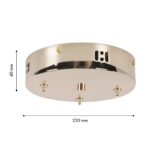 4591-220-3GD, потолочная чаша, D220xH40, цвет золотой — изображение 2