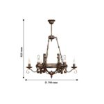 2159-6P, люстра подвесная, D700xH820, 6xE14x40W, excluded — изображение 4