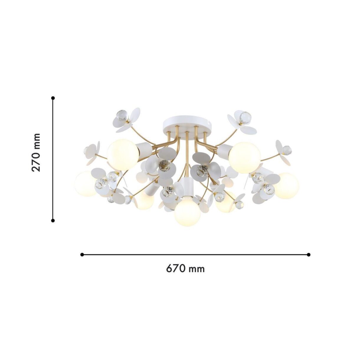 4081-7P, потолочная люстра, D670xH270, 7xE27x60W, excluded — изображение 3