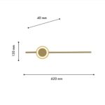 4164-1W, настенный светильник, D40xW120xH620, LEDx14W, 735LM, 4000K, included — изображение 3