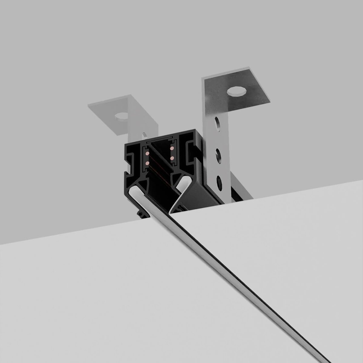 1014-TB-200, профиль под натяжной потолок (шинопровод), 2М, серия Logica — изображение 4
