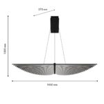 4381-2P, подвесная люстра, L1050xW270xH1500, LEDx60W, 4200LM, 4000K, included — изображение 2