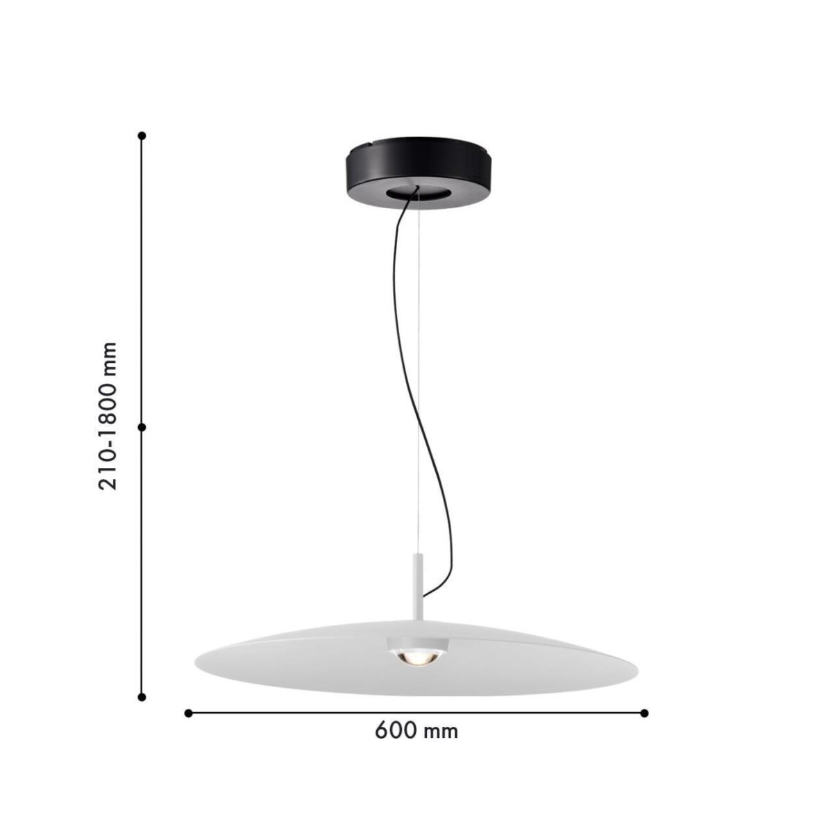 4410-2P, подвес, D600xH210/1800, LEDx12W, 1050LM, 4000K, IP20, included — изображение 2