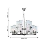 2374-18P, люстра подвесная, D810xH480/1480, 18xE14x40W, excluded — изображение 4