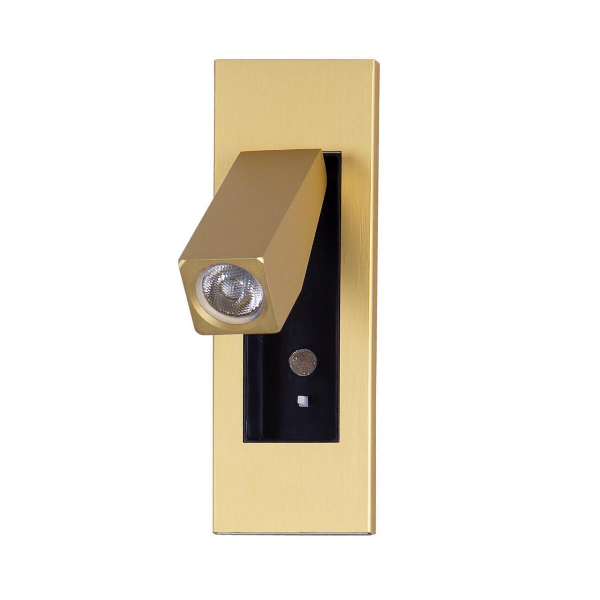 4283-1W, настенный светильник, D45xW50xH155, cutout:L40xW50xH143, LEDx3W, 150LM, 4000K, included, switch — изображение 2