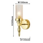 2812-1W, настенный светильник, D135xW100xH305, 1xE14x40W, excluded — изображение 3