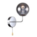 2345-1W, настенный светильник, D190xW120xH290, 1xE14x40W, excluded, switch