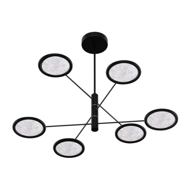 4375-6P, подвесная люстра, D1200xH770, 6xLEDx9W, 3240LM, 4000K, CRI>90, included